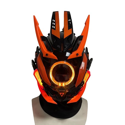 Blazing Punk Mask Future Tech Role Play Cosplay Prop for Halloween Costume Party