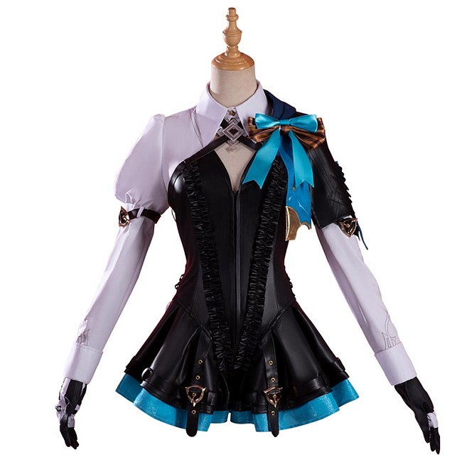 Genshin Impact Lynette Cartoon Game Uniform Suit Cosplay Costume for Halloween/Christmas Party