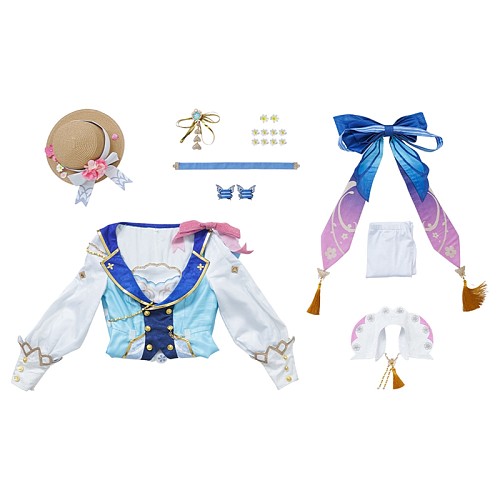 Genshin Impact Kamisato Ayaka Anime Game Cosplay Suit Costume for Halloween & Christmas Parties