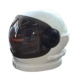 Aerospace Astronaut Helmet Future Sci-Fi Cosplay Costume Halloween Dress-Up Prop