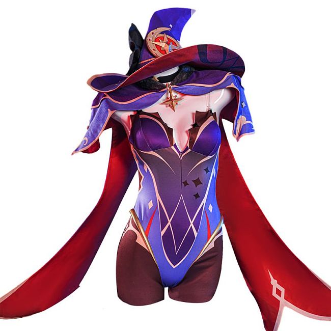 Genshin Impact Mona Cosplay Costumes Game Character Uniform Dress Outfit