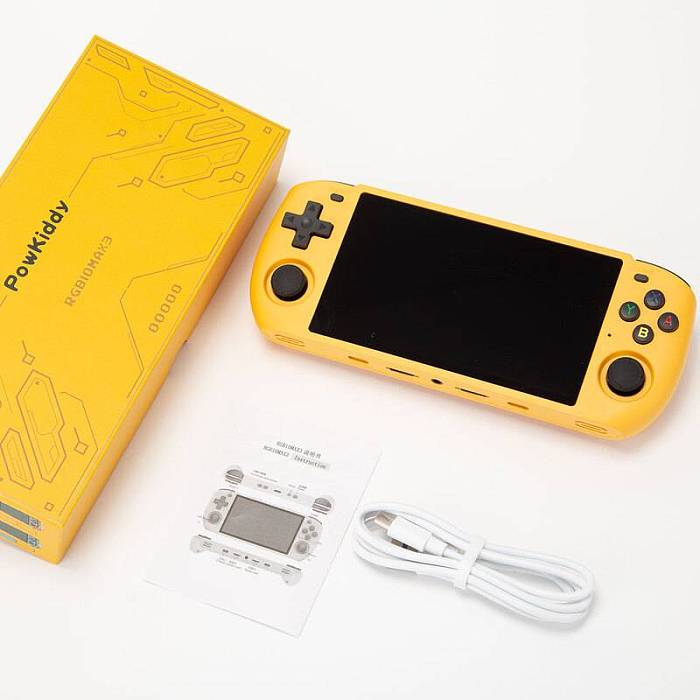 Powkiddy RGB10 MAX 3 Handheld Game Console with Built-in Games