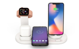 Three-in-One Rotatable Charging Dock with Wireless Charging for iPhone