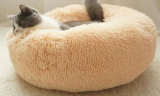 Soft Round Donut Pet Bed