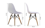  Set Of 4 Nordic Denmark Simple Dining Chair