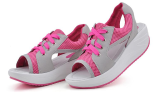 Ladies Open Toe Wedge Trainers - 3 Colours & 7 Sizes