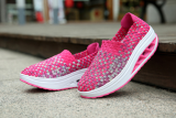 Women Casual Sneakers Lady's Shake Fitness Sport Shoes Mesh Fabric Slip-on Shoes