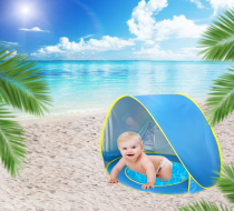 UV Protection Pop Up Beach Tent with Pool