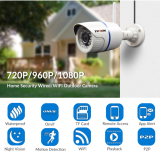 Outdoor WiFi Home Security Camera 720P 960P Wireless Surveillance Wi Fi Bullet Waterproof IP Onvif Camara Cam
