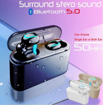 Wireless Bluetooth 5.0 Earbuds Stereo Bluetooth Headset Sports Stereo In-Ear Earphones 