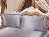 4 Peice Luxury Satin Silk Soft QUEEN Bed Fitted Bed Sheet Set
