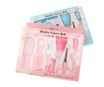 8Pcs/set Portable Baby Nail Clipper Comb Brush Set