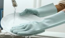 Silicone Rubber Dish Washing Gloves 
