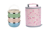 Three-Tier Food Container and Insulated Lunch Bag Set