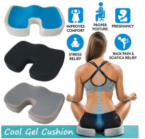 U Shape Cooling Gel Cushion Slow Rebound Memory Foam Pillow 