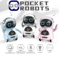 Mini Pocket Robot Multi-Functional Voice Dialogue Light Dance Robot Toy Kids Gift