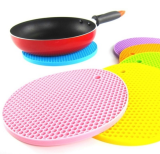 Kitchen Gadget Durable Silicone Round Non-slip Heat Resistant Mat 