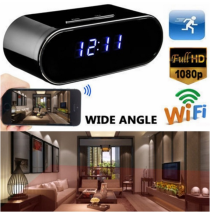 HD 1080P Spy Hidden Camera Clock WiFi Wireless Security Home Nanny Night Vision