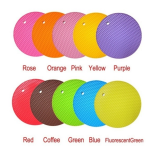 Kitchen Gadget Durable Silicone Round Non-slip Heat Resistant Mat 