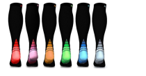  Unisex Sports Bright Compression Socks (6 Pairs)