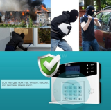 Wireless GSM SMS Home Burglar Security Alarm System Detector Sensor Kit Phone App Remote Control 
