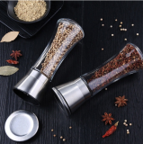 Stainless Steel Manual Salt&Pepper Mill Herb & Spice Grinder Hand Shaker Set Pepper Mill