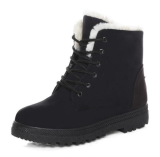 Ankle Snow Boots Stylish Winter Shoes High-top Boots British Style