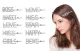 5-Pins Bling Letter Hairpins