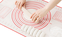 One or Two Nonstick Silicone Baking Mats with Measurements