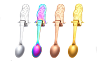 Set Of 4 Cute Mermaid Spoons