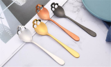 Set Of 4 Skull Coffee Spoons