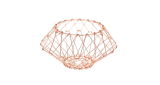     One Or Two Transforming Flexible Wire Basket for Fruit Bread or Decorative Items 