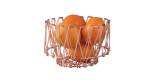     One Or Two Transforming Flexible Wire Basket for Fruit Bread or Decorative Items 