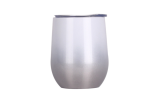 Reusable 360ml Stainless Steel Wine Mug with Lid