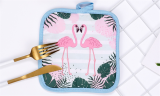 Flamingo Kitchen Insulated Gloves and Pad