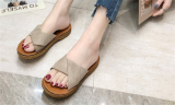 Womens Slip-On Flatform Sandal