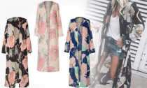 Women's Floral Long Kimono