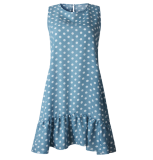 Women's Wave Point Print  Dress