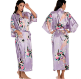 Women Satin Robe Silk effect Robes Night Sexy Robes Night Grow