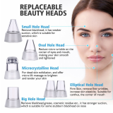 Electric Blackhead Remover Vacuum with Six Removable Suction Heads