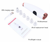 Electric Blackhead Remover Vacuum with Six Removable Suction Heads