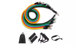 11-Piece Fitness Resistance Band Set