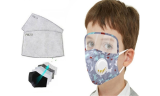 One ,Two Or Four Kid's Cotton Face Masks with Visor and Carbon Filters