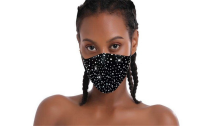 Washable And Reusable Studded Breathable Face Mask 