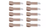 Five Or Ten-Pack Fabric Toe Supports