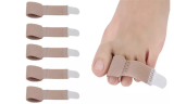Five Or Ten-Pack Fabric Toe Supports