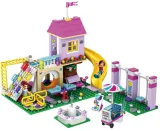City Playground Series Girl Heart Lake Town Amusement Plaza DIY Model Building Blocks Kit