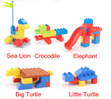 Classic Big Size Slide Building Blocks House Roof Big Particle Assembly Blocks