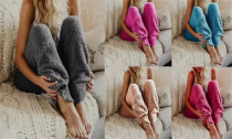 Women's Plush Fleece Lounge Pyjama Pants