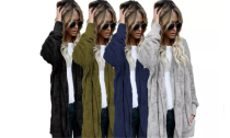 Women's Soft Fleece Hooded Cardigan